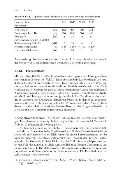 Medizinische Physik 3: Medizinische Laserphysik [2004]