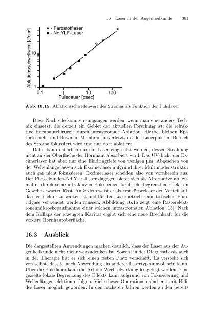 Medizinische Physik 3: Medizinische Laserphysik [2004]