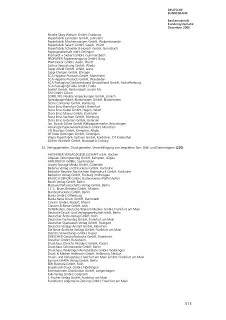 BANKENSTATISTIK KUNDENSYSTEMATIK - Hochschule ...