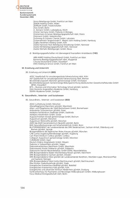 BANKENSTATISTIK KUNDENSYSTEMATIK - Hochschule ...