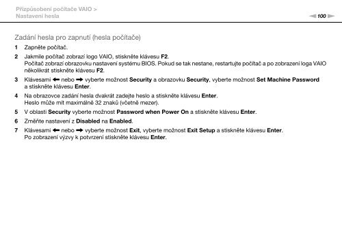 Sony VGN-AW4ZRF - VGN-AW4ZRF Istruzioni per l'uso Ceco