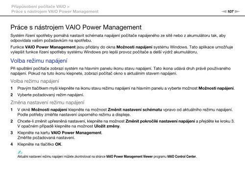 Sony VGN-AW4ZRF - VGN-AW4ZRF Istruzioni per l'uso Ceco