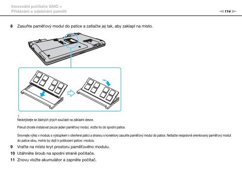 Sony VGN-AW4ZRF - VGN-AW4ZRF Istruzioni per l'uso Ceco