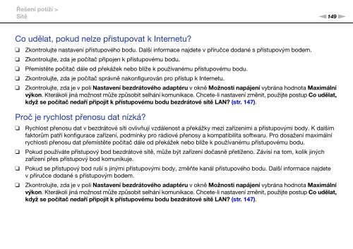 Sony VGN-AW4ZRF - VGN-AW4ZRF Istruzioni per l'uso Ceco