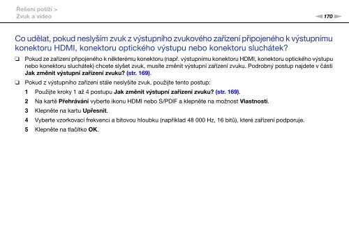 Sony VGN-AW4ZRF - VGN-AW4ZRF Istruzioni per l'uso Ceco