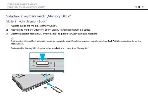 Sony VGN-AW4ZRF - VGN-AW4ZRF Istruzioni per l'uso Ceco