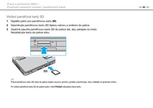 Sony VGN-AW4ZRF - VGN-AW4ZRF Istruzioni per l'uso Ceco