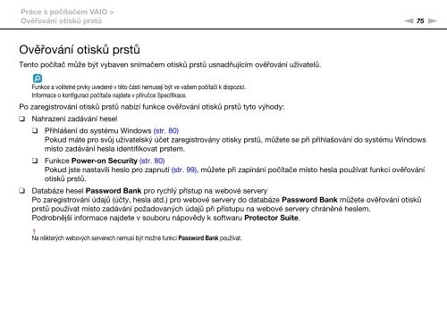 Sony VGN-AW4ZRF - VGN-AW4ZRF Istruzioni per l'uso Ceco