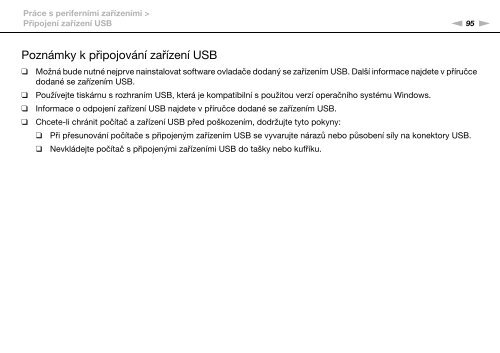 Sony VGN-AW4ZRF - VGN-AW4ZRF Istruzioni per l'uso Ceco