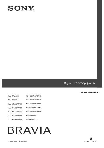 Sony KDL-40V5610 - KDL-40V5610 Istruzioni per l'uso Serbo