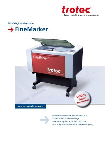 Innovation pur: FineMarker Hybrid - Trotec Laser Inc