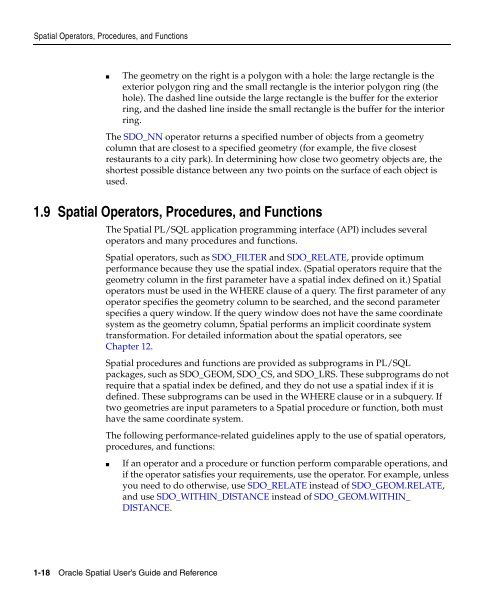 Oracle Spatial User's Guide and Reference - InfoLab