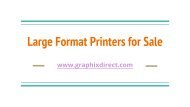 Large Format Printers for Sale