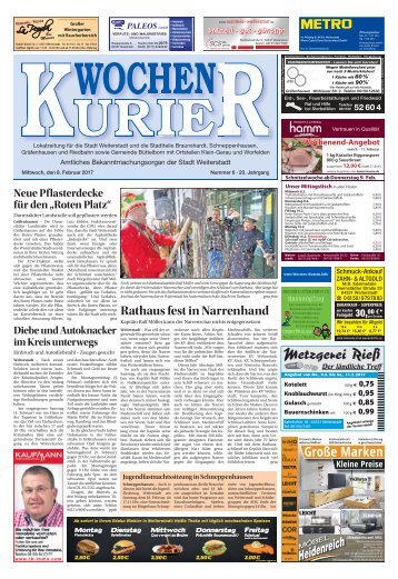 Wochen-Kurier 6/2017 - Lokalzeitung für Weiterstadt und Büttelborn