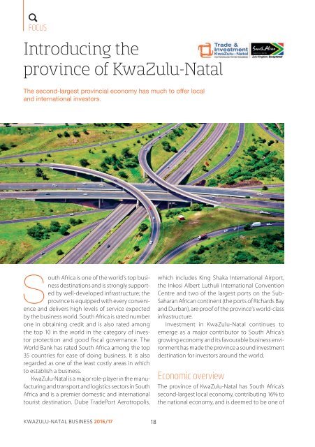 KwaZulu-Natal Business 2016-17 edition