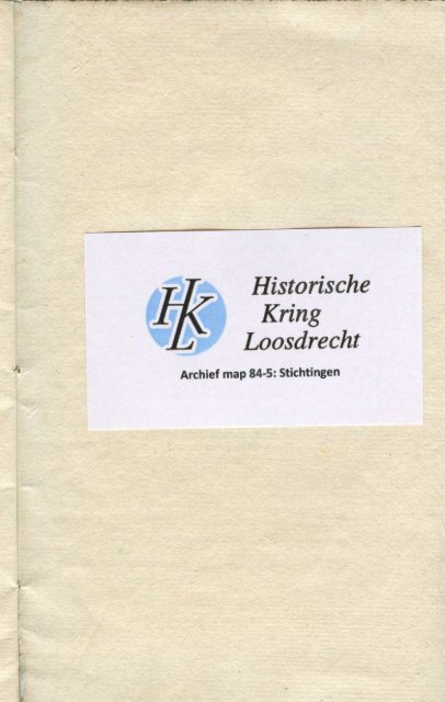 Wetten van het departement Loosdrecht 1823