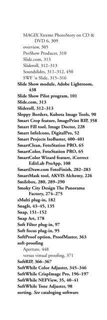 Digital Photographer's Software Guide - Bertemes - Net