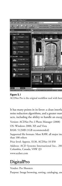 Digital Photographer's Software Guide - Bertemes - Net