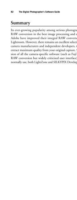 Digital Photographer's Software Guide - Bertemes - Net