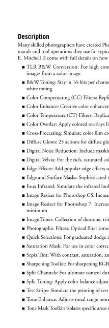 Digital Photographer's Software Guide - Bertemes - Net