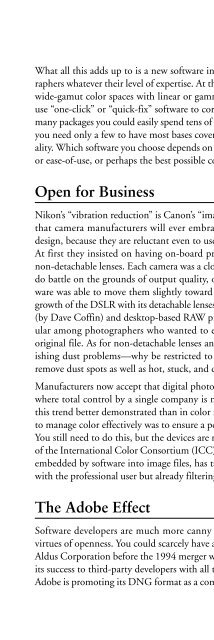 Digital Photographer's Software Guide - Bertemes - Net