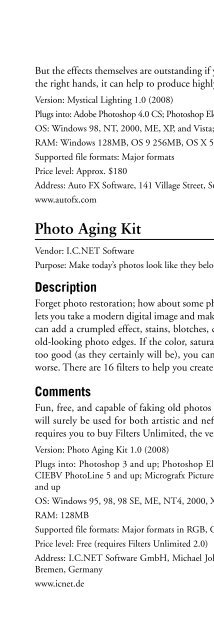 Digital Photographer's Software Guide - Bertemes - Net