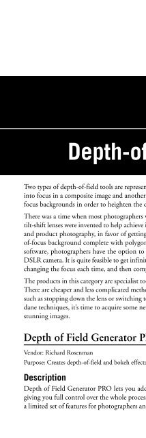 Digital Photographer's Software Guide - Bertemes - Net