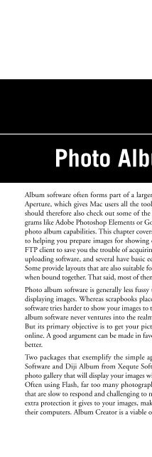 Digital Photographer's Software Guide - Bertemes - Net