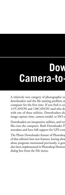 Digital Photographer's Software Guide - Bertemes - Net