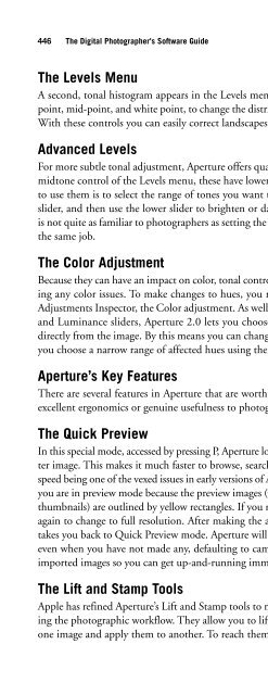 Digital Photographer's Software Guide - Bertemes - Net