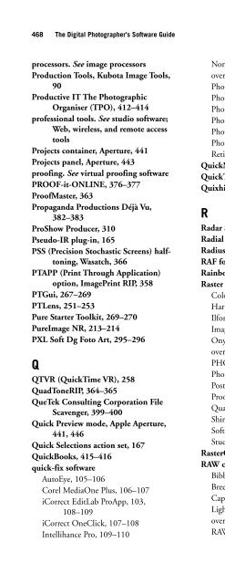 Digital Photographer's Software Guide - Bertemes - Net