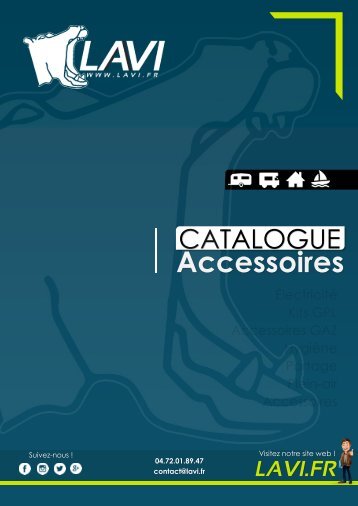 [FR] Catalogue LAVI - Distributeur Officiel d'Accessoires pour Véhicules de Loisirs Aménagés et sites isolés