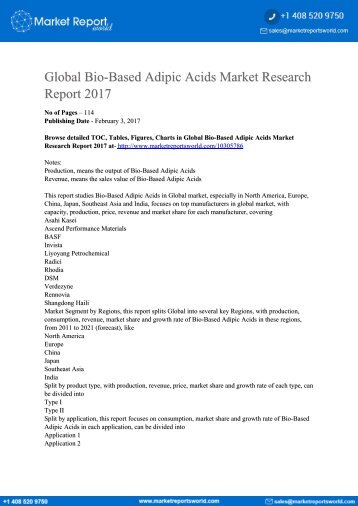 Global-Bio-Based-Adipic-Acids-Market-Research-Report-2017