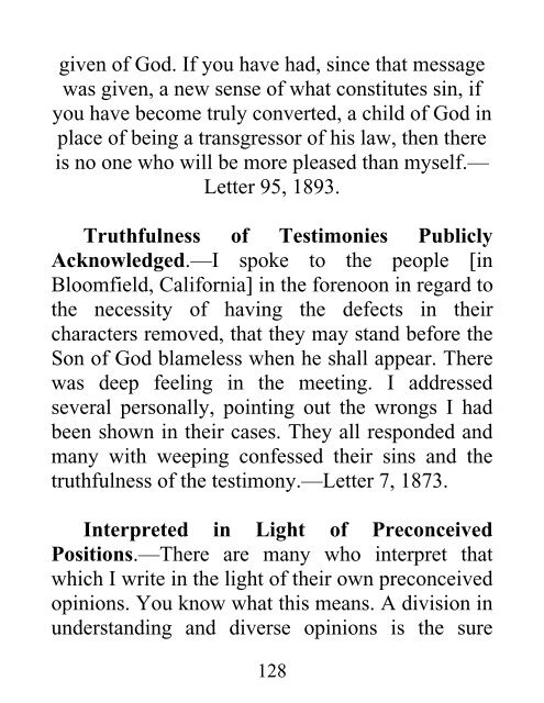 Selected Messages, Volume 3 - Ellen G. White