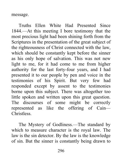 Selected Messages, Volume 3 - Ellen G. White