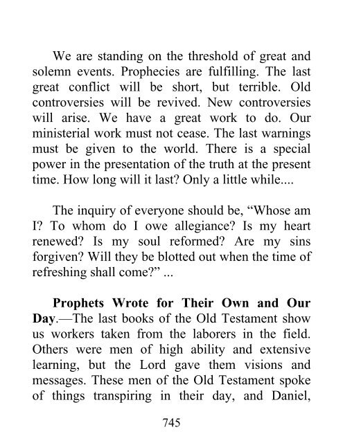 Selected Messages, Volume 3 - Ellen G. White