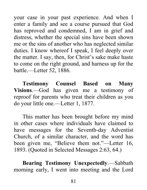 Selected Messages, Volume 3 - Ellen G. White