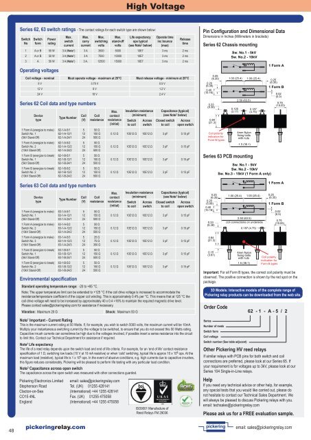 Pickering Electronics Catalog Jan17