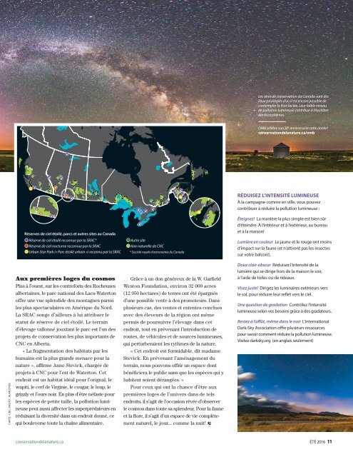 Conservation de la nature Canada Magazine été 2016