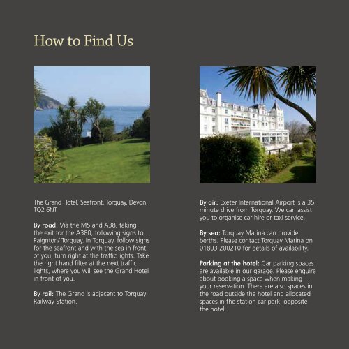 Grand Hotel Brochure