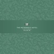 Metropole Hotel Brochure