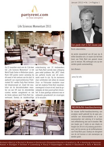 Newsletter 01-2012 - Party Rent