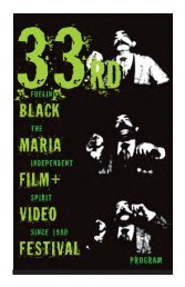 2014 Black Maria Film Festival Program