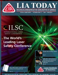 The World's Leading Laser Safety Conference