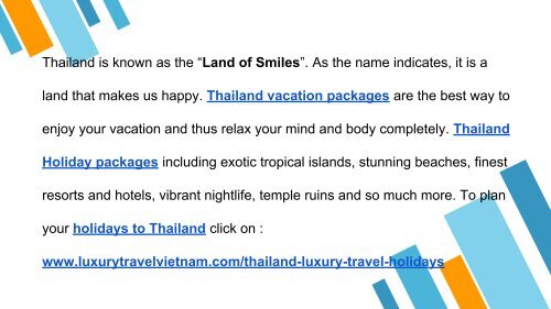 Thailand Vacation Packages