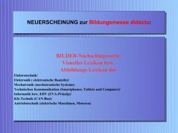 Neuerscheinung zur Bildungsmesse didacta: Abbildungs-Lexikon Elektrotechnik Mechatronik Kommunikation Informatik Kfz-Technik