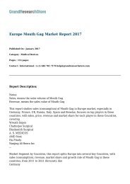 Europe Mouth Gag Market Report 2017