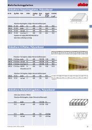 Mehrfachstegplatten Stebatherm Doppelstegplatten, Polycarbonat ...