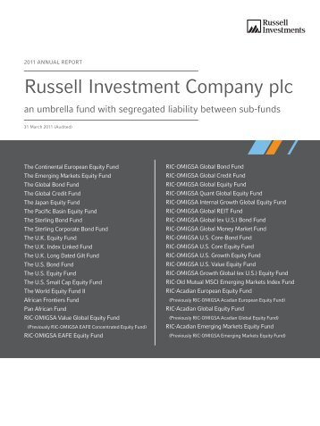 Russell Investment Company plc - Russell Investments