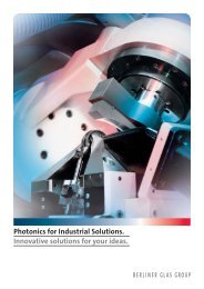 Photonics for Industrial Solutions. Innovative ... - Berliner Glas